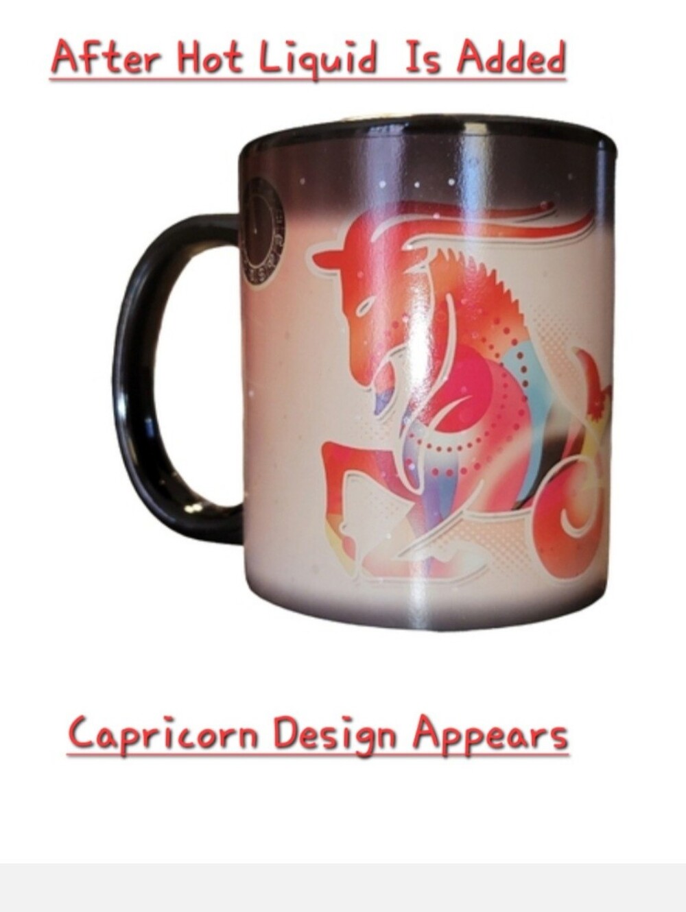 Capricorn Hot Transforming Mug Starts Dark Heat Turns It To Capricorn 10oz